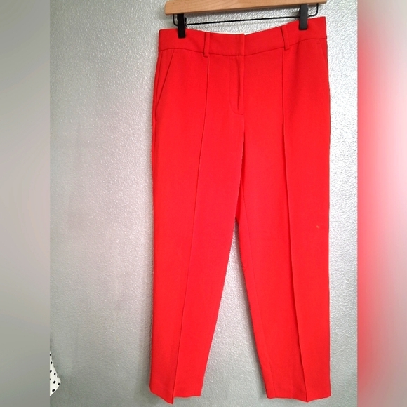 Michael Michael Kors Sea Coral Cropped Straight Leg Pants    Size 4 - Picture 1 of 8